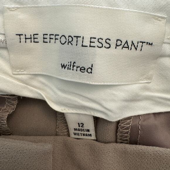 Aritzia Wilfred Effortless Pants Crepette Nomad Taupe - Picture 9 of 12